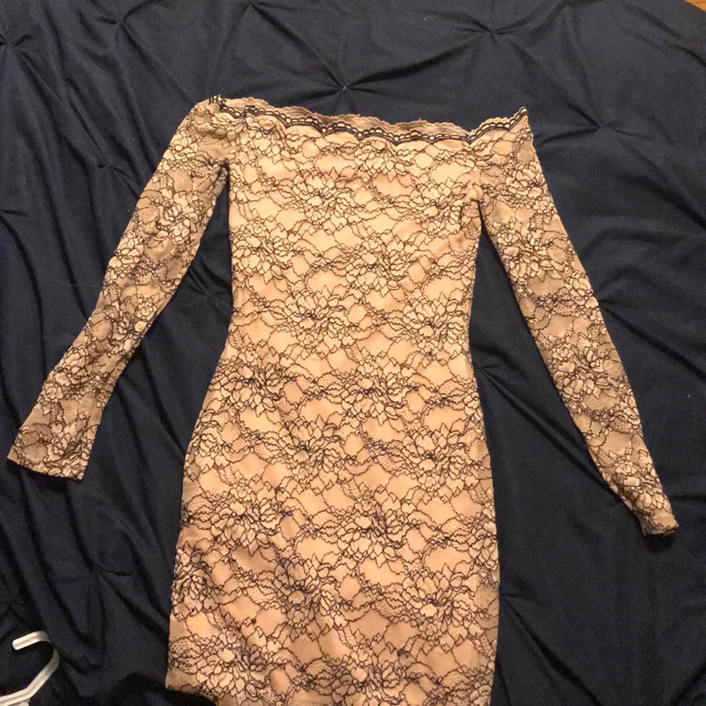 Laced Off the Shoulder Dress